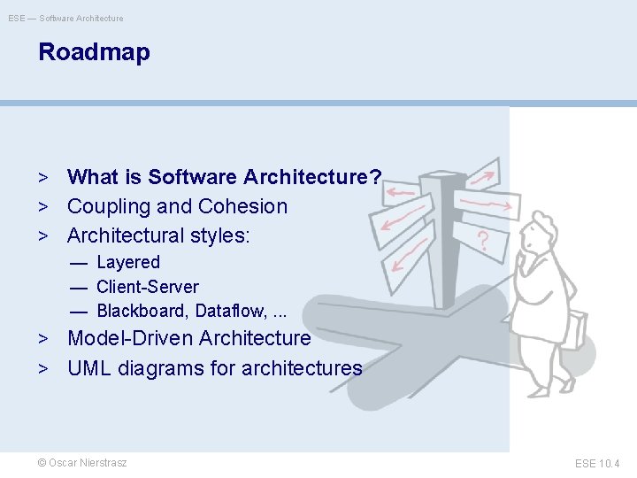 ESE — Software Architecture Roadmap > What is Software Architecture? > Coupling and Cohesion