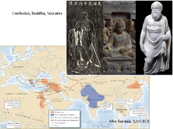 Confucius, Buddha, Socrates Xianyang Afro-Eurasia, 1200 BCE . 