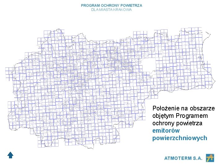 Położenie na obszarze objętym Programem ochrony powietrza emitorów powierzchniowych 