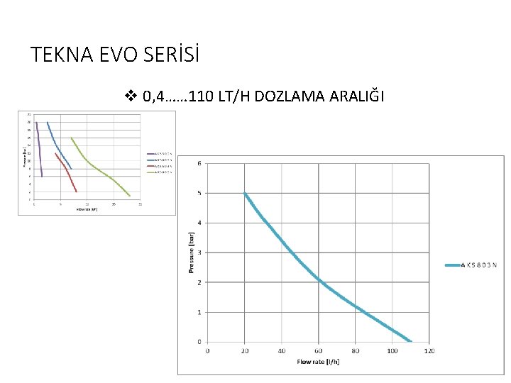 TEKNA EVO SERİSİ v 0, 4…… 110 LT/H DOZLAMA ARALIĞI 