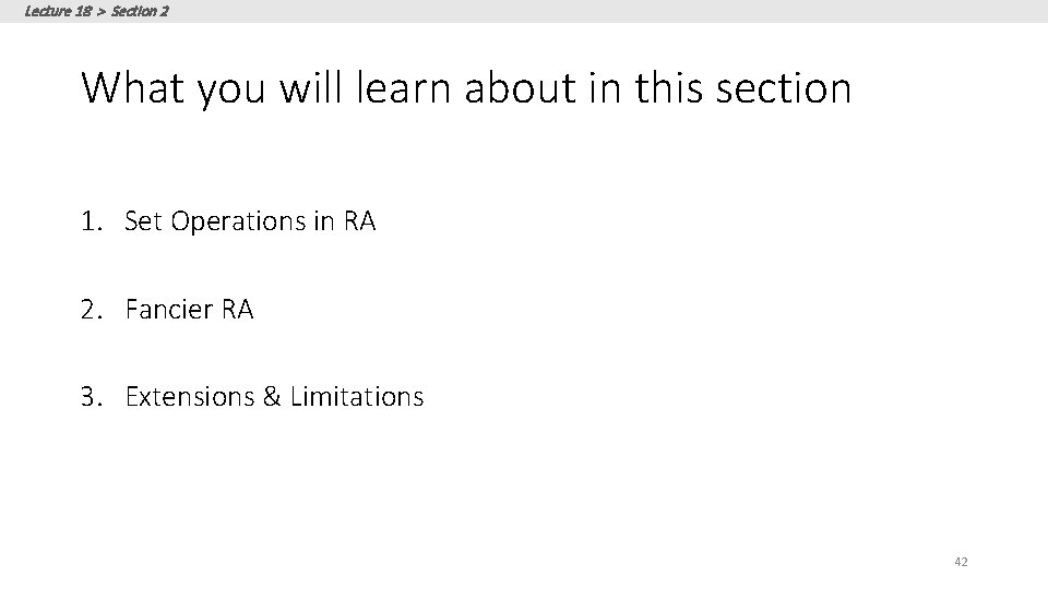 Lecture 18 > Section 2 What you will learn about in this section 1. Lecture 18 > Section 2 What you will learn about in this section 1.