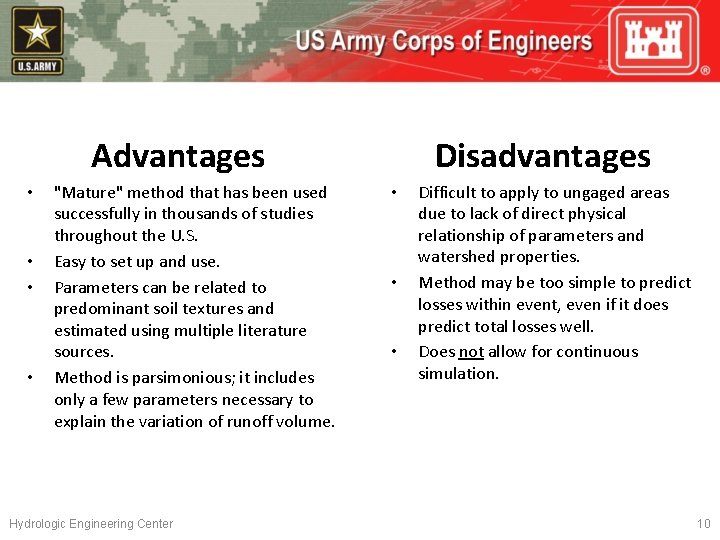 Advantages • • "Mature" method that has been used successfully in thousands of studies