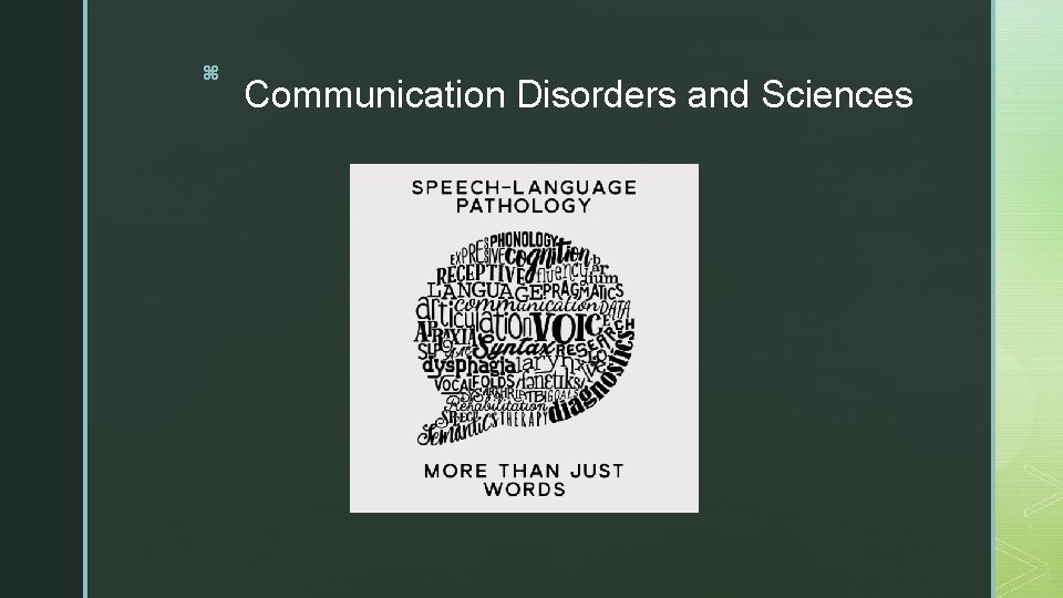z Communication Disorders and Sciences 