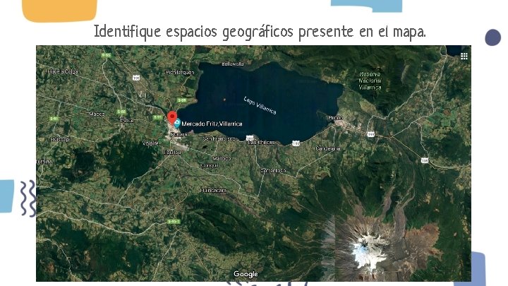 Identifique espacios geográficos presente en el mapa. 