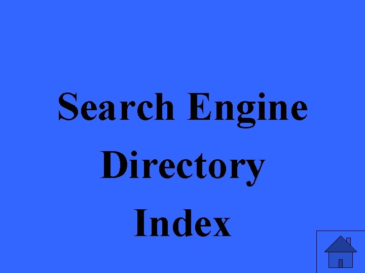 Search Engine Directory Index 