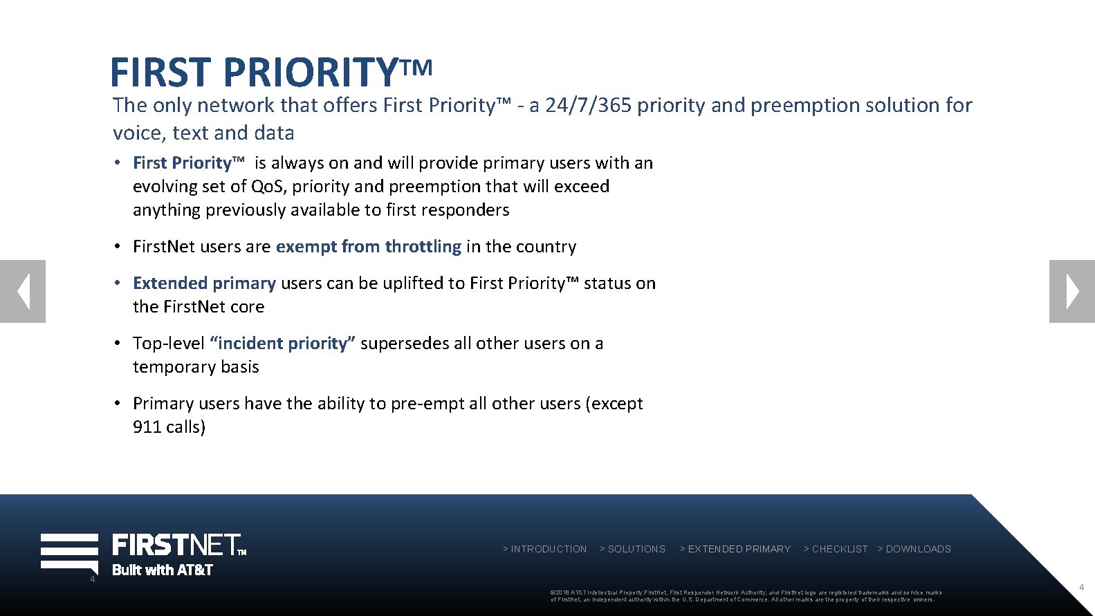 FIRST PRIORITY TM The only network that offers First Priority™ - a 24/7/365 priority FIRST PRIORITY TM The only network that offers First Priority™ - a 24/7/365 priority