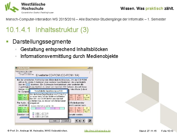 Wissen. Was praktisch zählt. Mensch-Computer-Interaktion WS 2015/2016 – Alle Bachelor-Studiengänge der Informatik – 1.