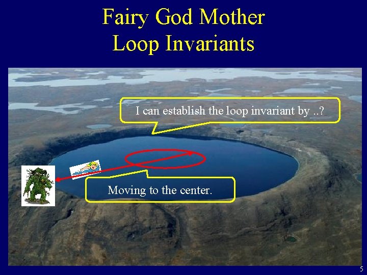 Fairy God Mother Loop Invariants I can establish the loop invariant by. . ?