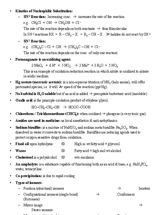 • Kinetics of Nucleophilic Substitution: – SN 2 Reaction: Increasing conc. increases the • Kinetics of Nucleophilic Substitution: – SN 2 Reaction: Increasing conc. increases the