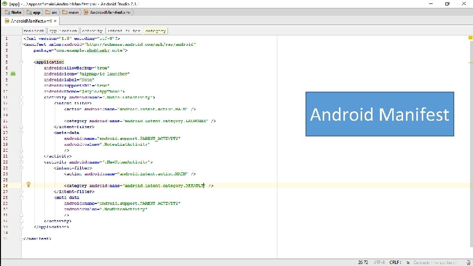 Android Manifest 