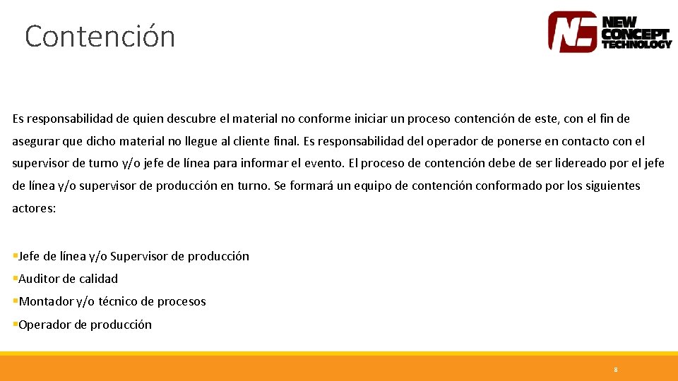 Procedimiento de material no conforme Procedimiento QC005 S