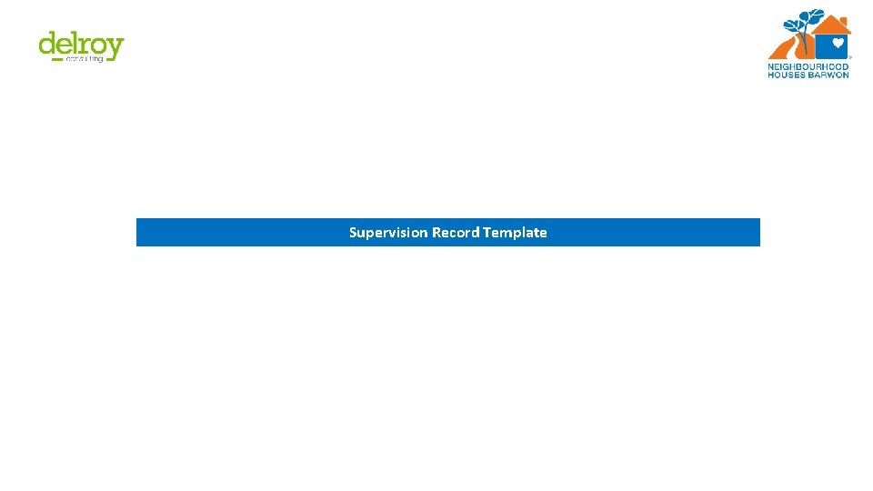 Supervision Record Template 