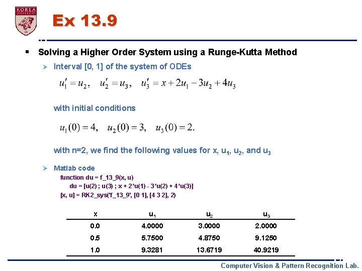 Ex 13. 9 § Solving a Higher Order System using a Runge-Kutta Method Ø