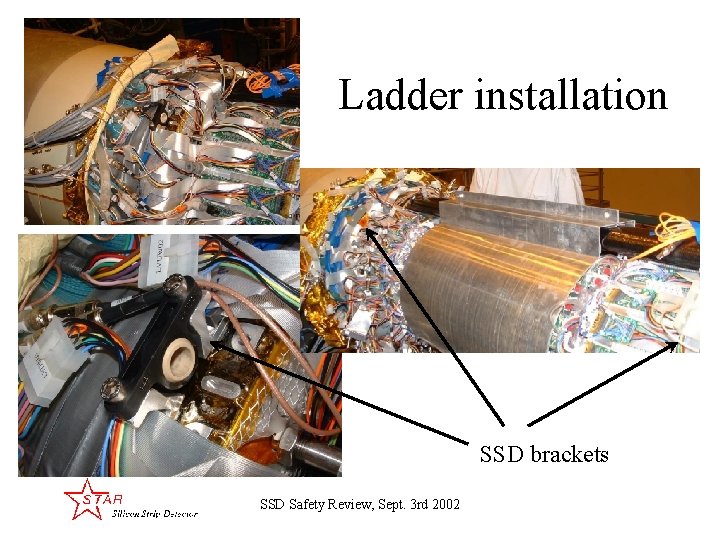 Ladder installation SSD brackets SSD Safety Review, Sept. 3 rd 2002 