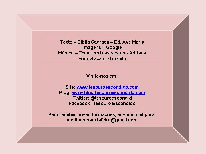Texto – Bíblia Sagrada – Ed. Ave Maria Imagens – Google Música – Tocar