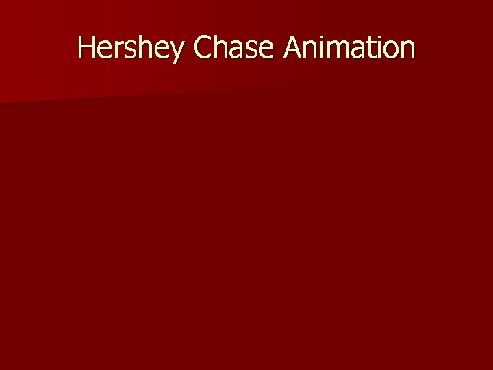 Hershey Chase Animation 