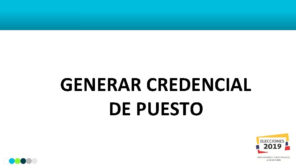 GENERAR CREDENCIAL DE PUESTO 