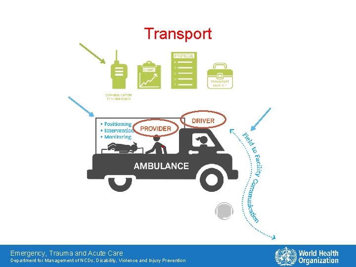 Transport Emergency, Trauma and Acute Care Department for Management of NCDs, Disability, Violence and