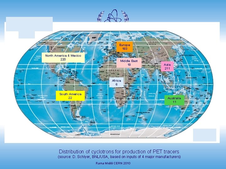 International Atomic. Europe Energy Agency 183 North America & Mexico 220 Middle East 18