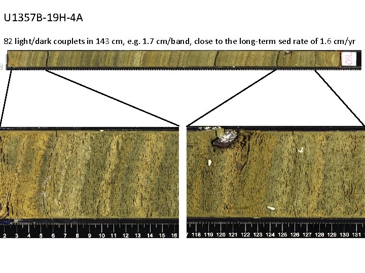 U 1357 B-19 H-4 A 82 light/dark couplets in 143 cm, e. g. 1.