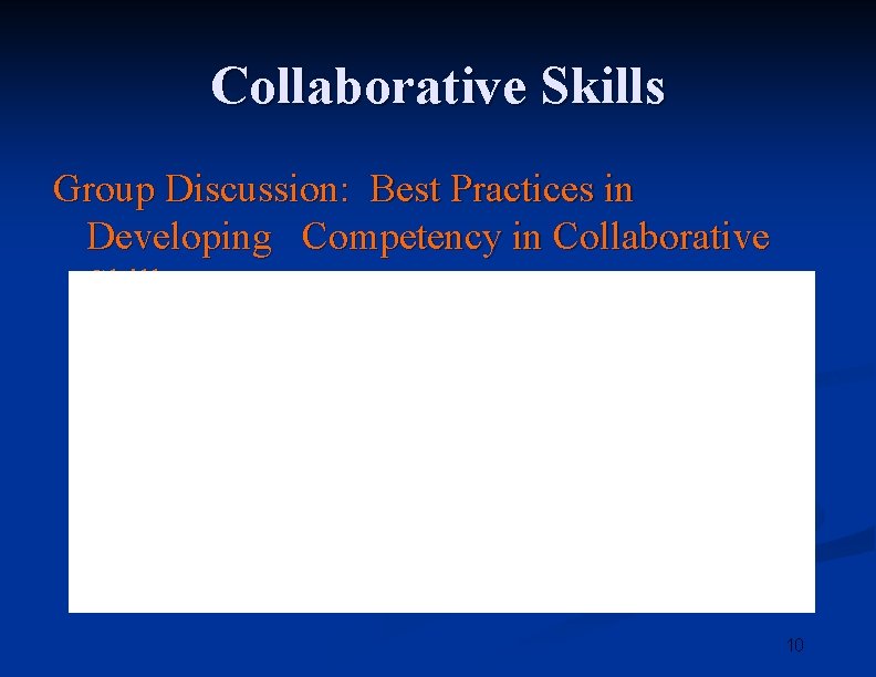 Building Collaborative Both checks were cut the Capability