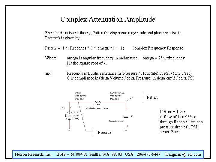 Complex Attenuation Amplitude From basic network theory, Patten (having some magnitude and phase relative Complex Attenuation Amplitude From basic network theory, Patten (having some magnitude and phase relative