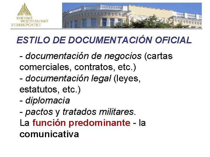 CHIVA / CABRA ESTILO DE DOCUMENTACIÓN OFICIAL - documentación de negocios (cartas comerciales, contratos,