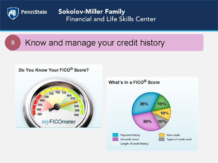 9 Know and manage your credit history 