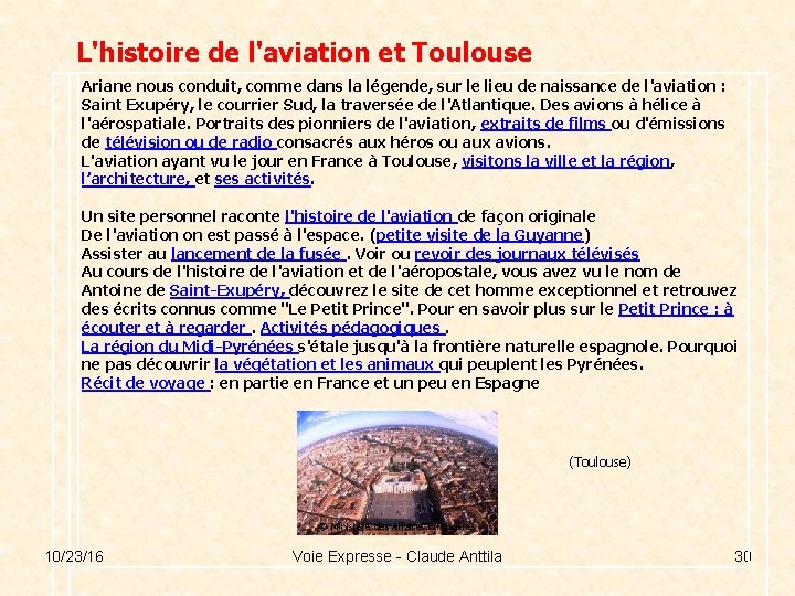L'histoire de l'aviation et Toulouse Ariane nous conduit, comme dans la légende, sur le