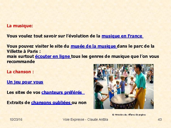 La musique: Vous voulez tout savoir sur l’évolution de la musique en France Vous