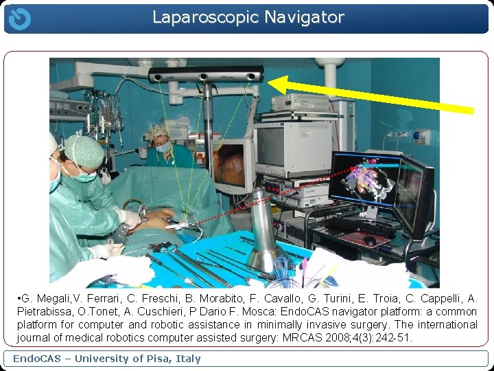 Laparoscopic Navigator • G. Megali, V. Ferrari, C. Freschi, B. Morabito, F. Cavallo, G.