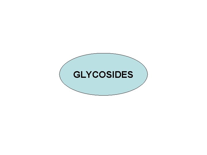 GLYCOSIDES 