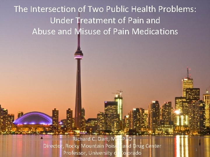 The Intersection of Two Public Health Problems: Under Treatment of Pain and Abuse and