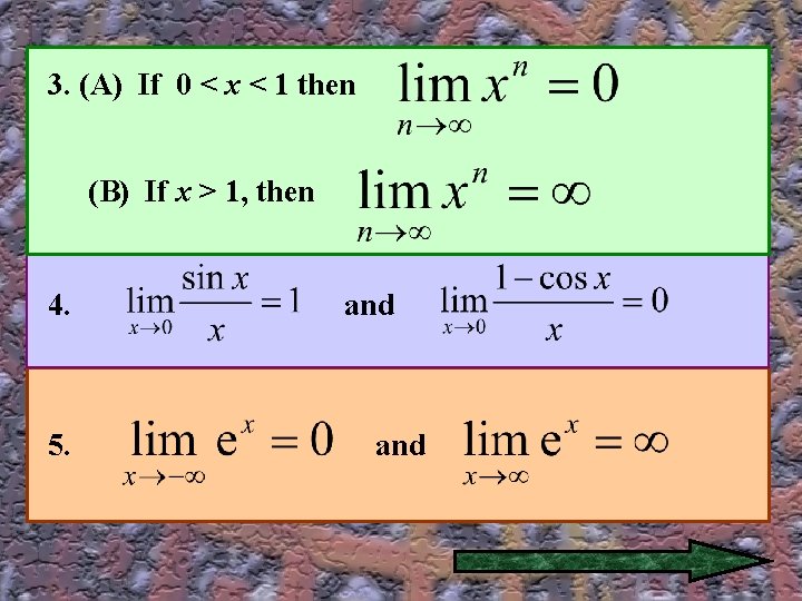 3. (A) If 0 < x < 1 then (B) If x > 1,