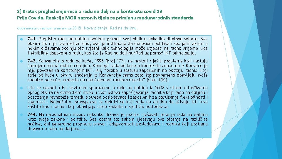 2) Kratak pregled smjernica o radu na daljinu u kontekstu covid 19 Prije Covida.