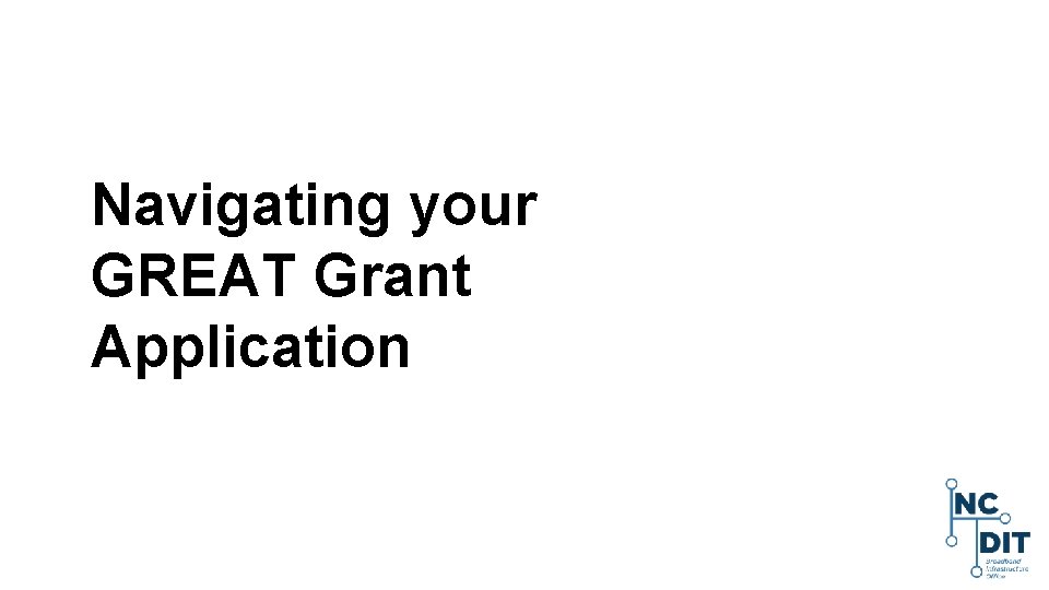 Navigating your GREAT Grant Application 