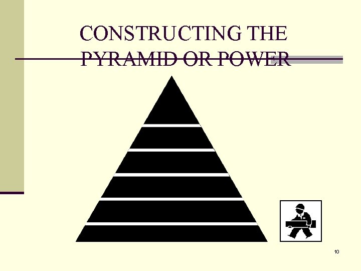 CONSTRUCTING THE PYRAMID OR POWER 10 