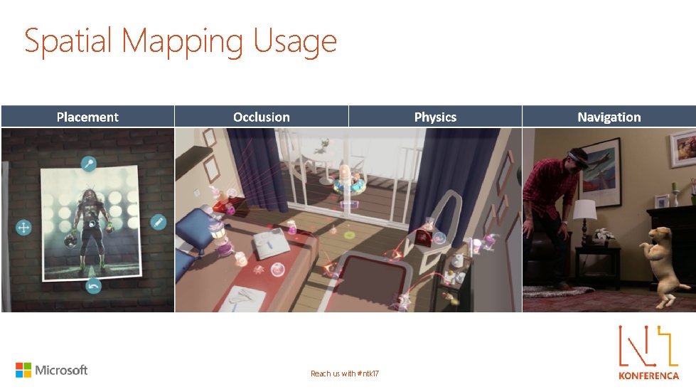 Spatial Mapping Usage Reach us with #ntk 17 