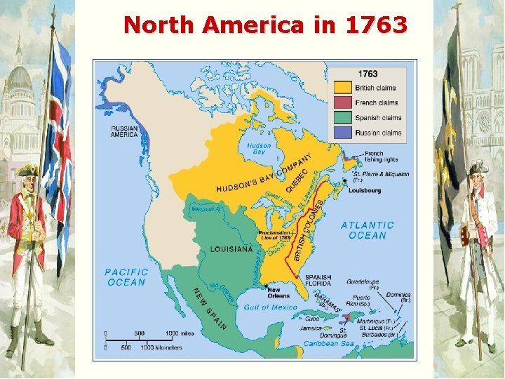 North America in 1763 