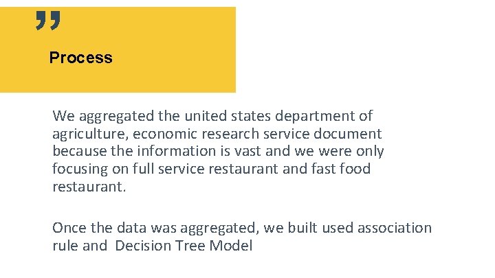 ” Process We aggregated the united states department of agriculture, economic research service document