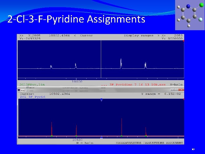 2 -Cl-3 -F-Pyridine Assignments 10 