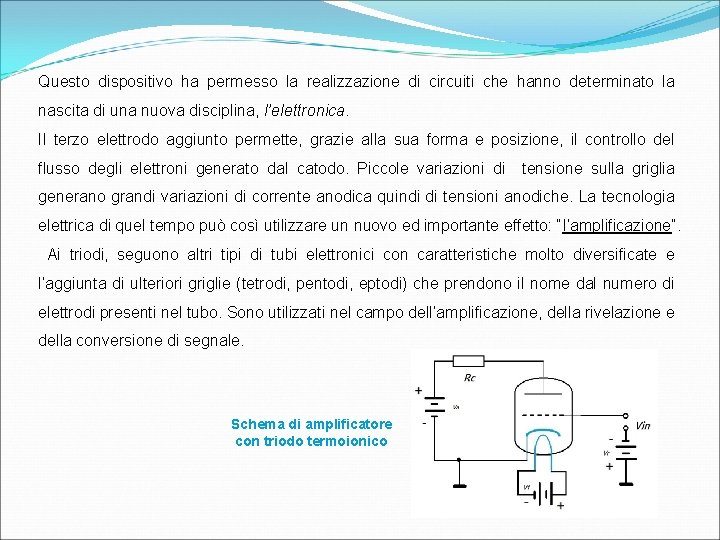 Questo dispositivo ha permesso la realizzazione di circuiti che hanno determinato la nascita di