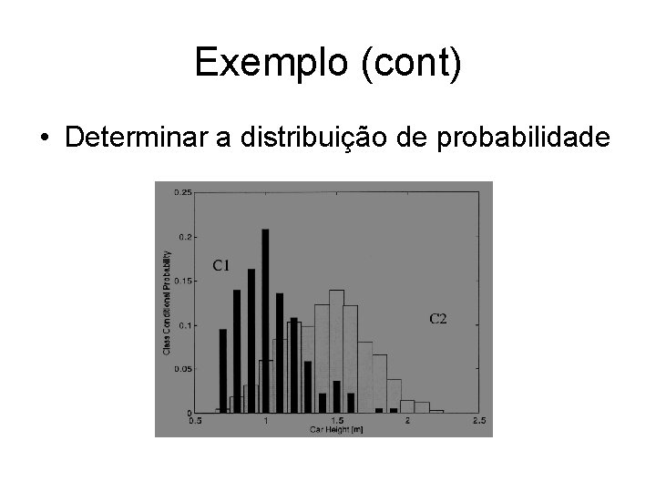 Exemplo (cont) • Determinar a distribuição de probabilidade 