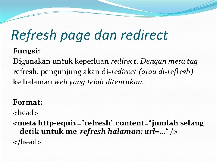 Refresh page