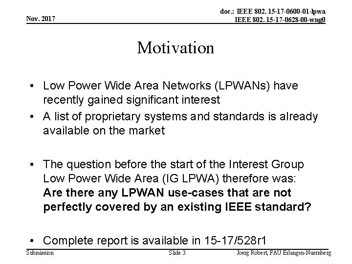 doc. : IEEE 802. 15 -17 -0600 -01 -lpwa IEEE 802. 15 -17 -0628