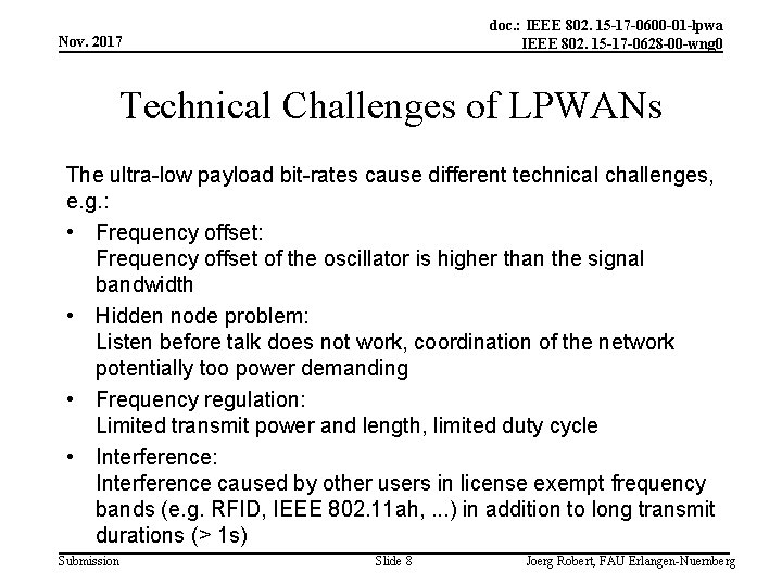 doc. : IEEE 802. 15 -17 -0600 -01 -lpwa IEEE 802. 15 -17 -0628