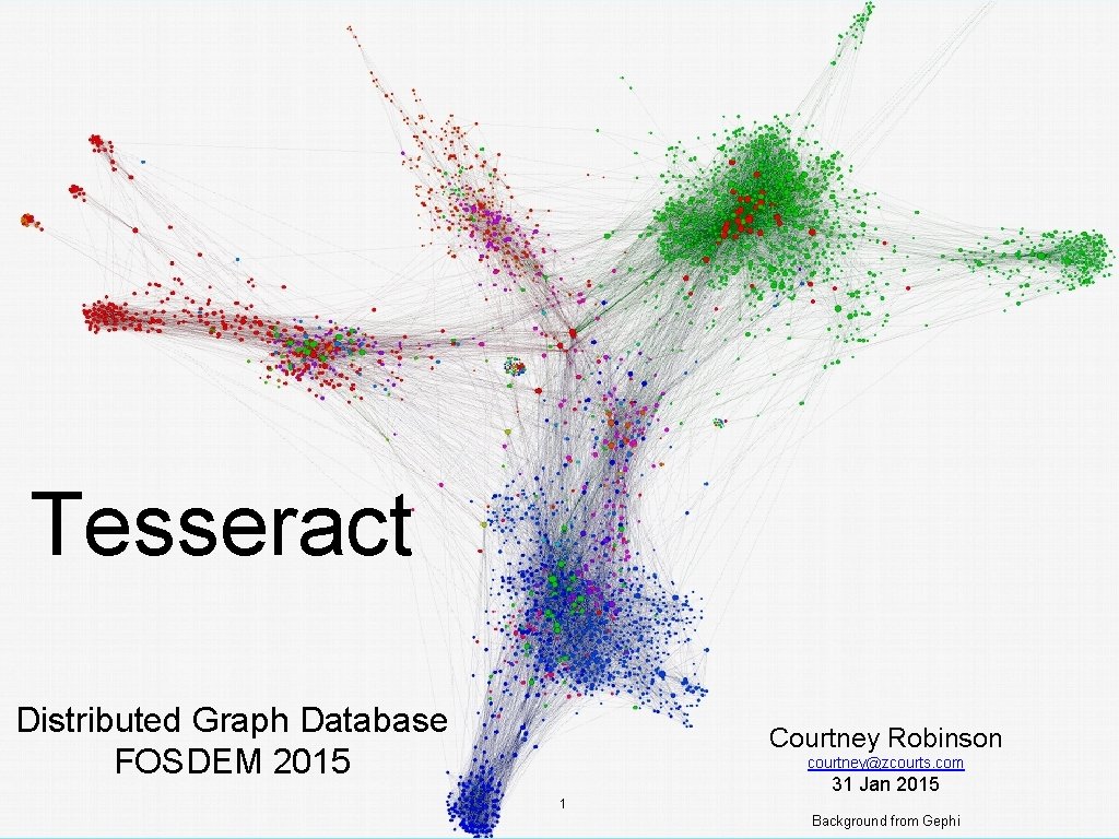 Tesseract Distributed Graph Database FOSDEM 2015 Courtney Robinson courtney@zcourts. com 31 Jan 2015 1
