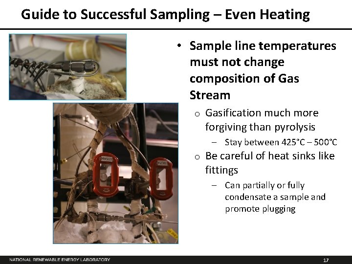 Guide to Successful Sampling – Even Heating • Sample line temperatures must not change