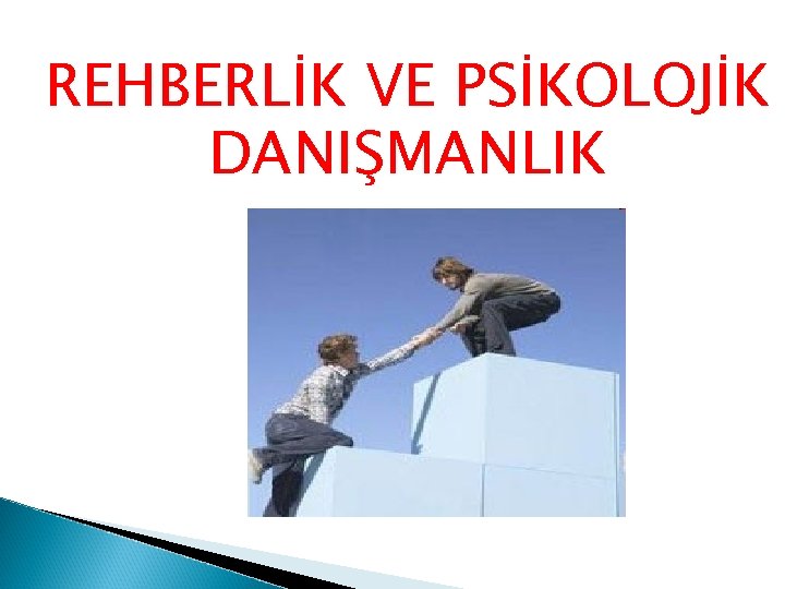 REHBERLİK VE PSİKOLOJİK DANIŞMANLIK 