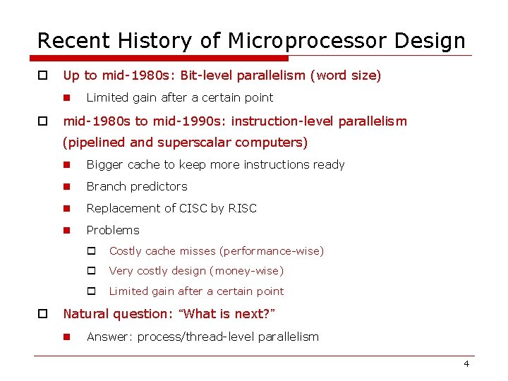 Multiprocessor Architectures and Parallel Programs 1 Whats It